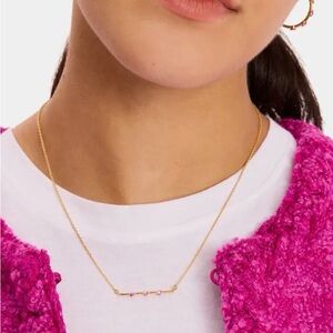 Kate Spede Necklaces hint of shimmer bar pendant necklace